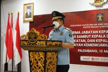 Mantan Kalapas Merah Mata jabat Kakanwil Kemenkumham Sumsel