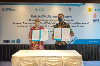 PLN gandeng Grab untuk efisiensi dan produktivitas operasional