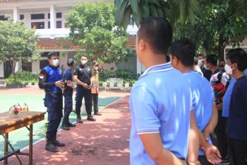 Kemenkumham Jateng bersama Damkar Semarang gelar pelatihan pemadaman kebakaran