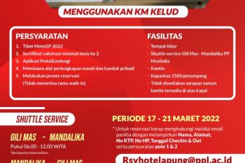 Pelni siapkan KM Kelud menjadi hotel terapung gratis di Mandalika