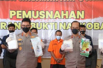 Polda Kaltara musnahkan sabu 30,72 Kilogram