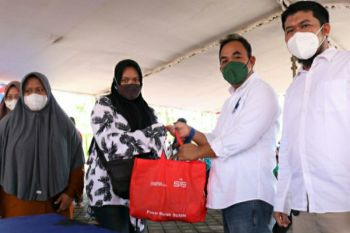Pasar Murah BUMN, 2.500 paket sembako yang disediakan SIG ludes terjual