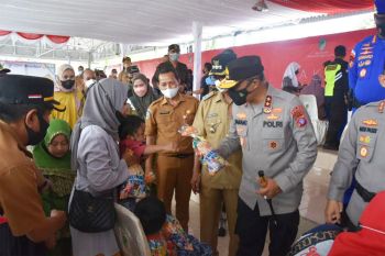 Kapolda Kalteng tinjau vaksin massal di Barito Utara