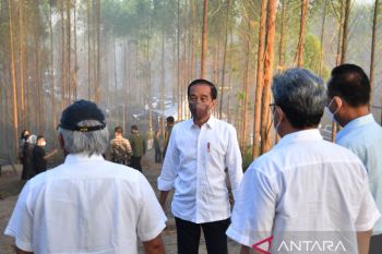 Presiden Jokowi kembali ke Jakarta usai kemah di IKN Nusantara