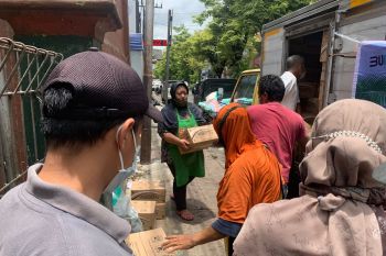 Enam pasar di Kota Yogyakarta menerima distribusi 21,6 ton minyak goreng