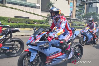 Pebalap Bastianini kalahkan Bagnaia dalam sesi latihan