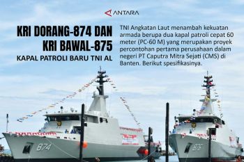 Kapal Patroli Baru KRI Dorang-874 dan KRI Bawal-875