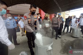 Polda Sulteng  musnahkan 29 kilogram sabu-sabu asal Malaysia