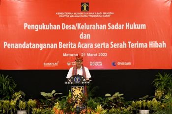Yasonna Laoly: Kesadaran hukum desa jadi modal dasar nasional