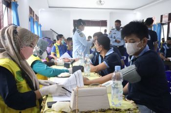 Ratusan WBP Lapas Tembilahan terima vakinasi tahap ketiga
