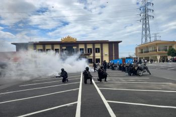 Brimob Polda Lampung gelar latihan reaksi cepat atasi kejahatan dan konflik