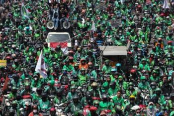Unjuk Rasa Pengemudi Daring