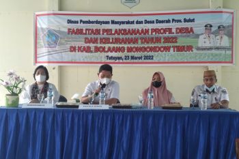 Pemprov Sulut memperkuat data profil desa untuk perencanaan pembangunan