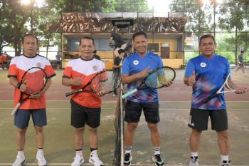 Tim Tenis Kemenkumham bertandang ke Bandung
