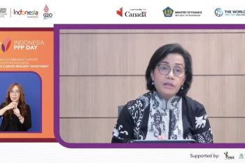 Sri Mulyani nyatakan pemerintah tengah kembangkan kerangka fiskal perubahan iklim