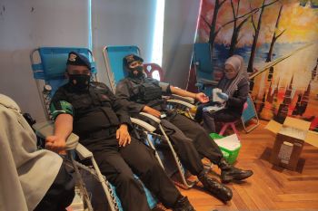 125 personel Brimob Polda Riau siap donor darah jelang Ramadhan