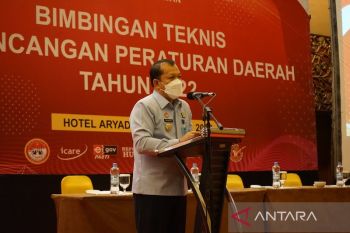 Kakanwil Kemenkumham Sumsel buka Bimtek  Perancangan Peraturan Daerah