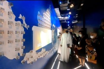 Direktur Pelaksana Bank Dunia Mari Elka kunjungi Paviliun Indonesia di Expo 2020 Dubai