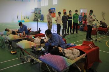 PLTU gandeng PMI Kabupaten Batang selenggarakan donor darah