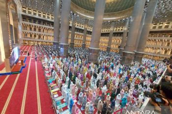 Kapasitas Masjid Istiqlal dibatasi hingga 100 ribu orang