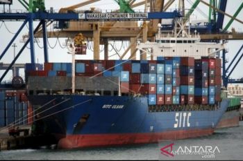 Bongkar muat di Pelabuhan Makassar turun 3,02 persen pada Februari 2022