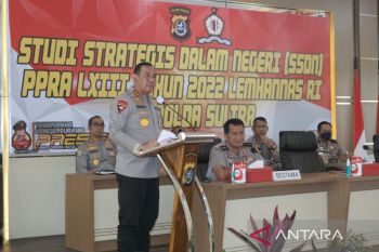 Peserta Pendidikan LXIII Lemhannas studi strategis di Polda Sulawesi Tenggara