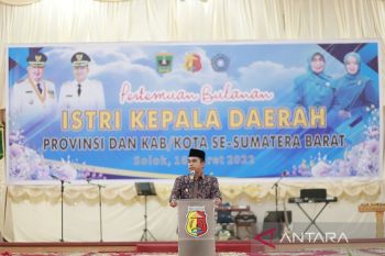 Wawako Solok sambut kehadiran istri kepala daerah se-Sumatera Barat di Solok