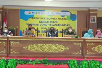 Majene optimalkan vaksinasi COVID-19 lewat sosialisasi bulan imunisasi