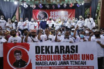 Relawan Magelang dukung Sandiaga Uno maju Capres 2024