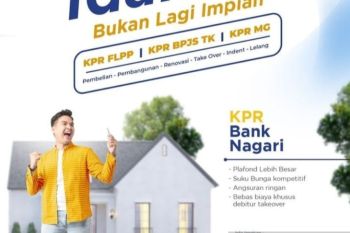 Bank Nagari tawarkan kredit pemilikan rumah dengan berbagai pilihan kegunaannya
