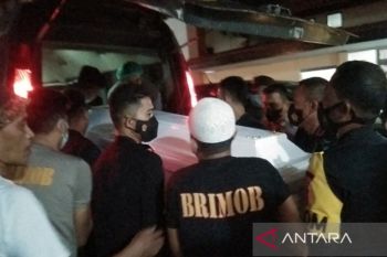 Perwira yang gugur saat pengamanan demo di Sulawesi Tenggara dimakamkan di Sumut