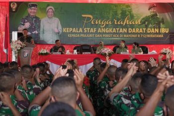 Kasad berikan arahan kepada prajurit  di Yonif 712/Wiratama
