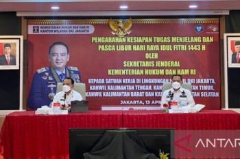 Sekjen Kemenkumham ingatkan pegawai cegah tahanan kabur