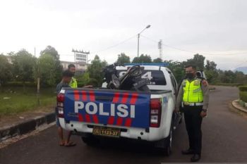 Polres Agam amankan 25 sepeda motor terlibat balap liar di Gor Bukik Bunian