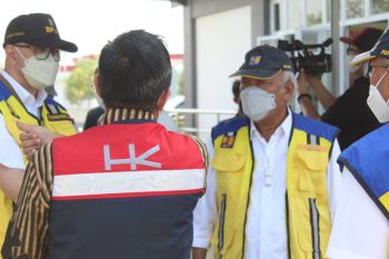 Menteri PUPR Basuki Hadimuljono tinjau Jalan Tol Trans Sumatera (JTTS)
