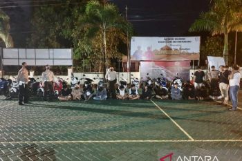 Belasan remaja di Balangan kembali terjaring razia balap liar