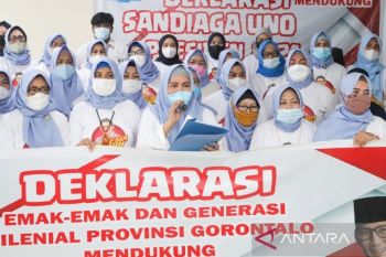 Relawan di Gorontalo dukung Sandiaga Uno untuk maju pada Pilpres 2024