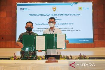 PLN dan TNI AD teken pakta komitmen dukungan penguatan pembinaan teritorial