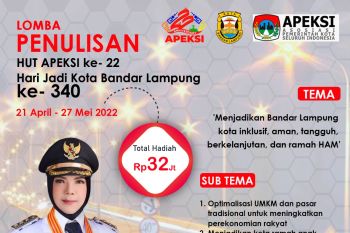Pemkot Bandarlampung gelar lomba penulisan sambut HUT ke-22 Apeksi