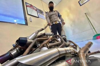 Polres Aceh Barat sita puluhan knalpot brong selama Ramadhan