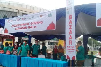 PT Arara Abadi, Indah Kiat dan Paguyuban Sinar Mas, gelar bazar minyak goreng Ramadhan 1443 Hirjiah