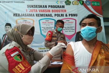 Polda Sultra-Kemenag dan NU mempercepatan vaksinasi penguat