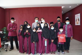 Rata Indonesia berbagi kebahagiaan dengan anak yatim dengan pemeriksaan gigi gratis