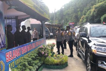 Kapolda Sumbar tinjau pos pengamanan di Kota Solok dan Sawahlunto