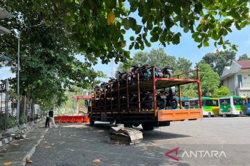 Angkutan motor gratis mulai tiba di Terminal Giwangan dan stasiun Daop 6