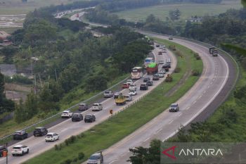 Arus mudik tol Cipali ramai