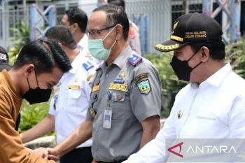 Wawako Asrul sambut kedatangan Bus "Mama Papa Mudik Gratis", tiba dengan selamat