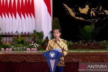 Presiden Jokowi tekankan pentingnya "sense of crisis" saat buka Musrenbangnas 2022