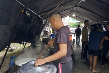 Polda Lampung dirikan dapur umum di Pelabuhan Bakauheni selama mudik Lebaran