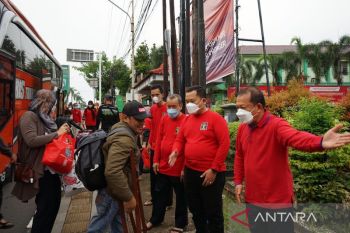 Peserta Mudik Bareng Kemenkumham asal Jakarta tiba di Palembang